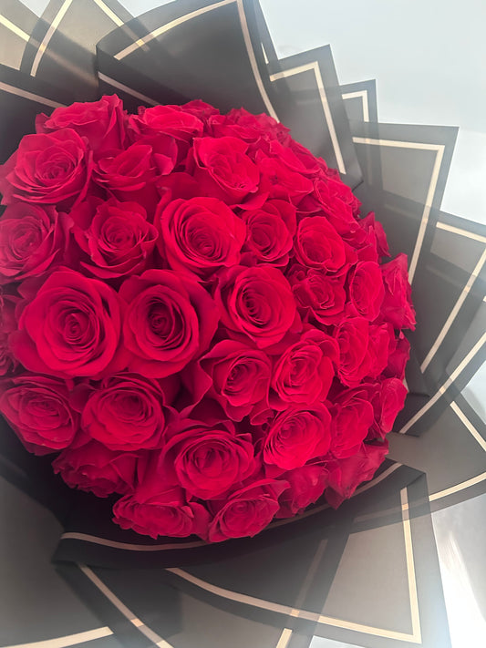 50 Red Roses Bouquet